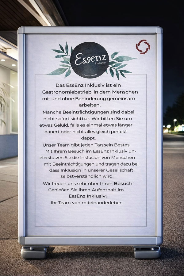 Spende 2025 Miteinanderleben EssEnz